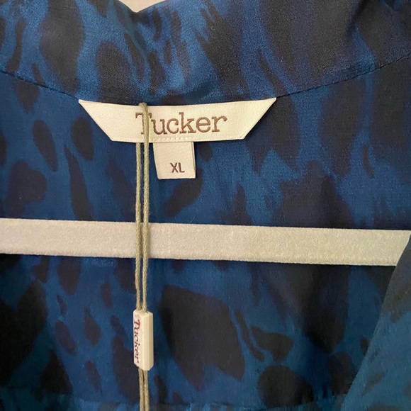 Tucker Allyson Indigo Safari Silk Dress - Picture 5 of 11